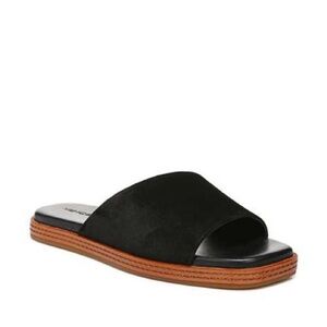 New in Box Vince Canella Mule Slide Sandal - Black Suede